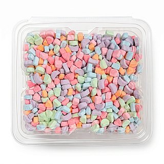 Dehydrated Marshmallows, 10 oz Resealable Container | Rainbow - Specialty Snack by Tribeca Curations