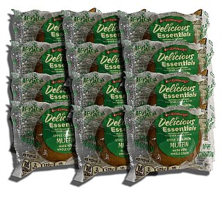 Delicious Essentials Apple Cinnamon Muffins Individually Wrapped, Baked by Otis Spunkmeyer | Value Pack of 12 - Specialty Snack by Otis Spunkmeyer