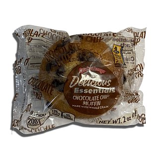 Delicious Essentials Individually Wrapped Muffins Baked by Otis Spunkmeyer   | Value Pack of 12 (Chocolate Chip) - Specialty Snack by Otis Spunkmeyer
