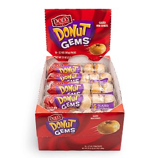 Dolly Madison Bakery Snacks | Donut Gems Glazed - Specialty Snack by Dolly Madison