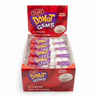 Dolly Madison Bakery Snacks | Donut Gems Powdered - Specialty Snack by Dolly Madison