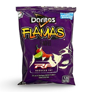 Doritos Flamas Reduced Fat, School Snacks, 1 Oz Bags, 12 Packs - Specialty Snack by Frito-Lay