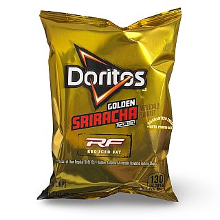 Doritos Golden Sriracha Reduced Fat Tortilla Chips – 1 oz Bags, 16 Count - Specialty Snack by Frito-Lay
