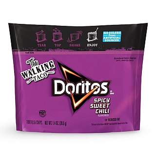 Doritos Top N Go Walking Taco Sweet Chili Tortilla Chips, Full Case, Reduced Fat, 1.4 Oz (44 Packs) - Specialty Snack by Doritos