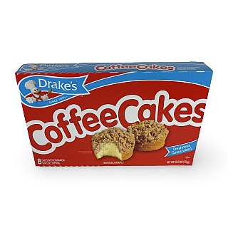 Drake's Snack Cakes Multipack Box, Coffee Cakes, 8 Count Box - Specialty Snack by Drakes Wonder
