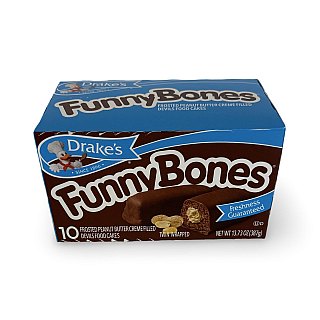 Drake's Snack Cakes Multipack Box, Funny Bones, 10 Count Box - Specialty Snack by Drakes Wonder