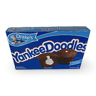 Drake's Snack Cakes Multipack Box, Yankee Doodles, 8 Count Box - Specialty Snack by Drakes Wonder