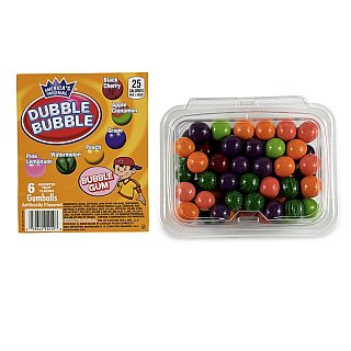 Dubble Bubble Gumball Tub – Classic & Filled Bubble Gum | 6 Flavor Fruit - Specialty Snack by Dubble Bubble