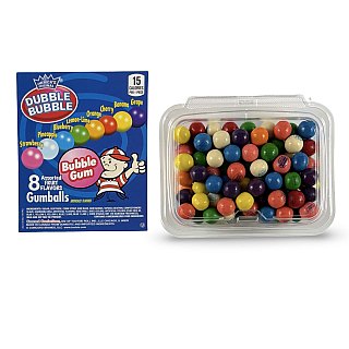 Dubble Bubble Gumball Tub – Classic & Filled Bubble Gum | Assorted .75" - Specialty Snack by Dubble Bubble