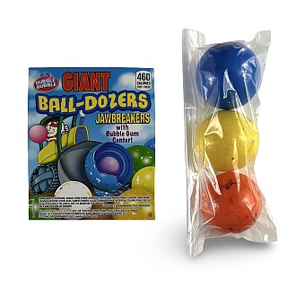 Dubble Bubble Gumball Tub – Classic & Filled Bubble Gum | BallDozers (3 Gumballs) - Specialty Snack by Dubble Bubble
