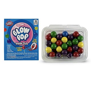 Dubble Bubble Gumball Tub – Classic & Filled Bubble Gum | Blow Pop Inside Outs Filled - Specialty Snack by Dubble Bubble