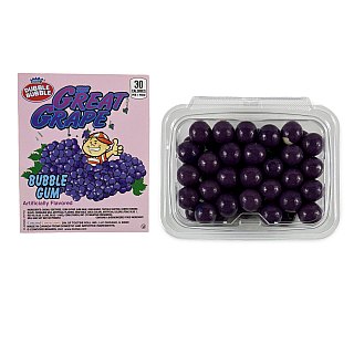 Dubble Bubble Gumball Tub – Classic & Filled Bubble Gum | Grape - Specialty Snack by Dubble Bubble