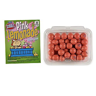 Dubble Bubble Gumball Tub – Classic & Filled Bubble Gum | Pink Lemonade - Specialty Snack by Dubble Bubble