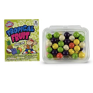 Dubble Bubble Gumball Tub – Classic & Filled Bubble Gum | Tropical Fruit Mix - Specialty Snack by Dubble Bubble