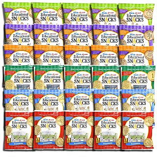 Educational Snack Crackers by Dick & Jane | 1 Ounce | Variety | Pack of 30 - Specialty Snack by Tribeca Curations