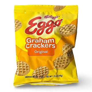 Eggo Waffle Shaped Graham Crackers, School Approved Smart Snacks, Original Flavor | 10 Bags - Specialty Snack by Eggo