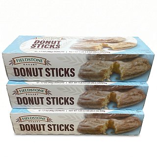 Fieldstone Bakery Snack Cakes & Pastries | Donut Sticks (3 Boxes) - Specialty Snack by Mckee Foods