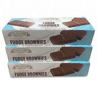 Fieldstone Bakery Snack Cakes & Pastries | Fudge Brownies (3 Boxes) - Specialty Snack by Mckee Foods
