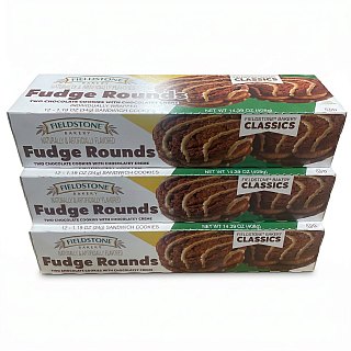 Fieldstone Bakery Snack Cakes & Pastries | Fudge Rounds (3 Boxes) - Specialty Snack by Mckee Foods
