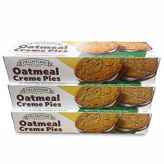 Fieldstone Bakery Snack Cakes & Pastries | Oatmeal Cream Pies (3 Boxes) - Specialty Snack by Mckee Foods