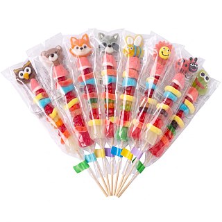 Forever Sweet Candy Kabobs, Gourmet Gummy Candy Skewers, Individually Wrapped & Giftable, Choose Spring or Woodland - Specialty Snack by Forever Sweet