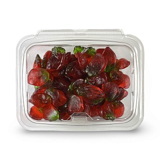 Fruit Flavored and Shaped Gummies, Strawberry, 1 lb. Tub - Specialty Snack by Tribeca Curations