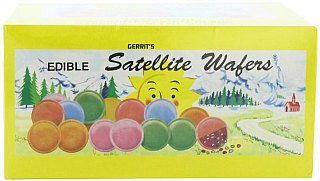 Gerrit's Satellite Wafers, Filled with Assorted Candy Beads, 10.5 Oz. 240-Count Boxes (Pack of 2) - Specialty Snack by Gerrit's