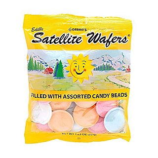 Gerrit's Satellite Wafers, Original with Candy Beads, 1.23-Ounce-Bags (Pack of 12) - Specialty Snack by Gerrit's