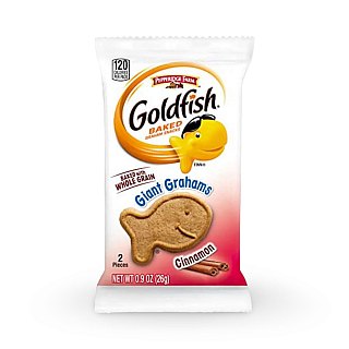 Giant Grahams Shaped Cinnamon Goldfish | .9 Oz, 30 Pack - Specialty Snack by Tribeca Curations
