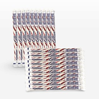 Gilliam Nostalgic Candy Sticks – Classic Retro Sweet Treats | Peppermint Flavor, 20 Count - Specialty Snack by Gilliam