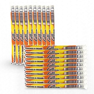 Gilliam Nostalgic Candy Sticks – Classic Retro Sweet Treats | Peaches and Cream Flavor, 20 Count - Specialty Snack by Gilliam