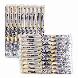 Gilliam Nostalgic Candy Sticks – Classic Retro Sweet Treats | S'mores Flavor, 20 Count - Specialty Snack by Gilliam