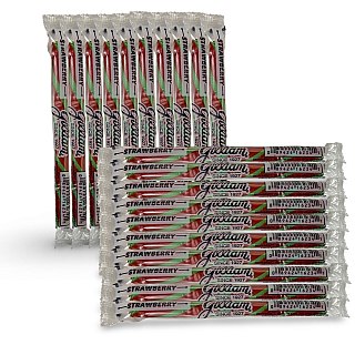 Gilliam Nostalgic Candy Sticks – Classic Retro Sweet Treats | Strawberry Flavor, 20 Count - Specialty Snack by Gilliam