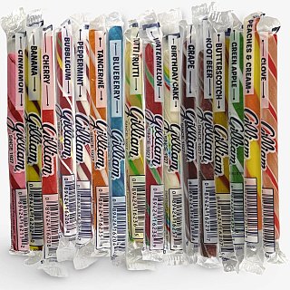 Gilliam Old Fashioned Candy Sticks, 16 Unique Flavor Variety Pack - Specialty Snack by Gilliam