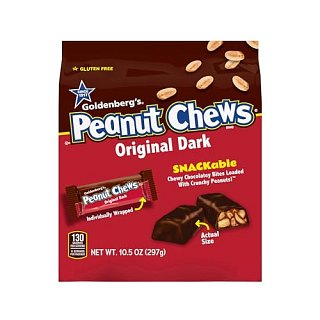 Goldenberg's Peanut Chews Original Dark 10.5 oz. Bag - Specialty Snack by Goldenberg's