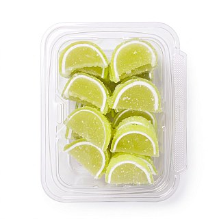 Gourmet Agar Jelly Fruit Slices, 1 lb Tub, Full Size, 20+ Fruit Flavors | Keylime - Specialty Snack by Carlotta's Bakery