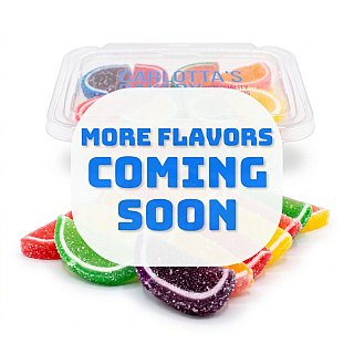 Gourmet Agar Jelly Fruit Slices, 1 lb Tub, Mini, 20+ Fruit Flavors | Raspberry - Specialty Snack by Carlotta's Bakery