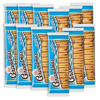 Grandma's Big Size Vanilla Sandwich Creme Cookies – 3.03 oz Packs, 12 Count - Specialty Snack by Grandma's Cookies