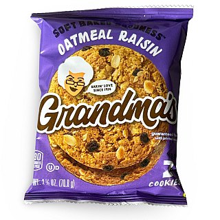 Grandma's Oatmeal Raisin Cookies, 20 Packs - Specialty Snack by Grandma's Cookies