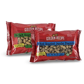 Gurley's Roasted Jumbo Peanuts – 24 oz Bag | Salted or No Salt Added - Specialty Snack by Gurleys