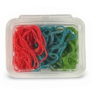 Gustafs Sour Laces Candy 8 oz Tub, Mixed Sour Green Apple, Blue Raspberry and Strawberry - Specialty Snack by Gustaf's