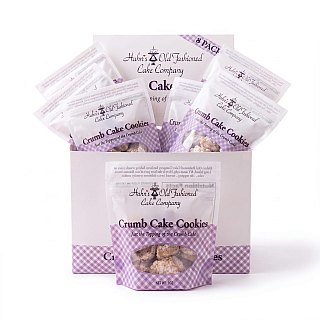Hahn's Old Fashioned Crumb Cake Cookies, Box of 8 (2oz Bags) - Specialty Snack by Hahn's