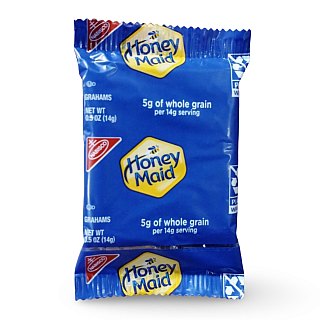 Honey Maid Individually Wrapped Whole Grain Graham Crackers, 50 Pack, Single Serve Snack Crackers - Specialty Snack by Honey Maid