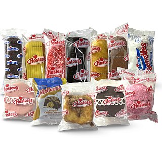 Hostess 10 Snack Cake Variety Pack, 10 Varying Flavors including Cupcakes, Cinnamon Rolls, Danish, Ding Dongs, Twinkies, Zingers - Specialty Snack by Hostess