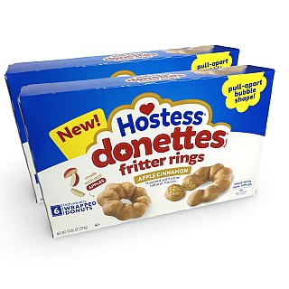 Hostess Apple Fritter Ring Pullapart Donuts Snack Cakes, 2 Boxes - Specialty Snack by Hostess