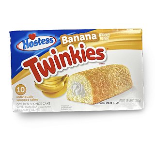 Hostess Banana Cream Twinkies, 10 Count | Pack of 3 - Specialty Snack by Hostess