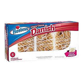 Hostess Cherry Cheese Danish | Individually Packaged | 6 Count - Specialty Snack by Hostess