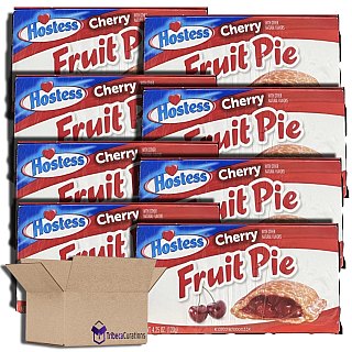 Hostess Cherry Fruit Pies Value Pack, 4.5 Ounce, 8 Count - Specialty Snack by Hostess