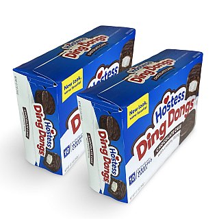 Hostess Ding Dongs Snack Cakes, 10 Per Box, 2 Boxes - Specialty Snack by Hostess