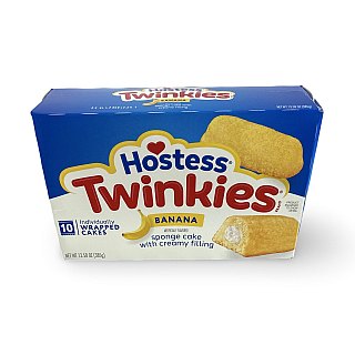 Hostess Snack Cakes Multipack Box, Banana Twinkies, 10 Count Box - Specialty Snack by Hostess